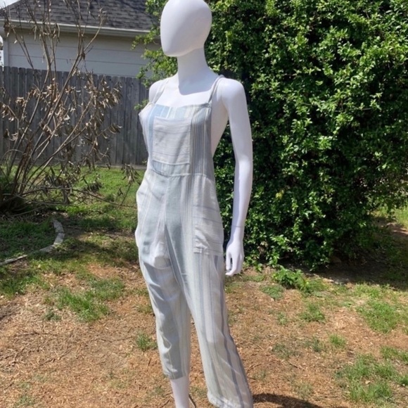 💋NWT JEN’S Pirate Booty Boho Carnaval Marine Crop Overalls - Picture 10 of 12